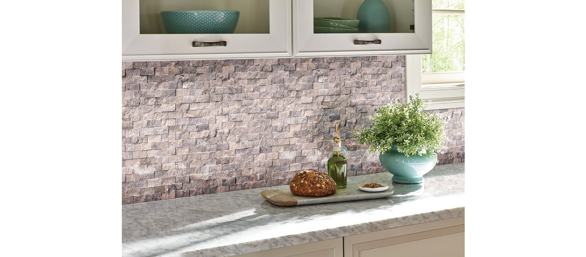 SILVER TRAVERTINE 1X2 SPLIT FACE